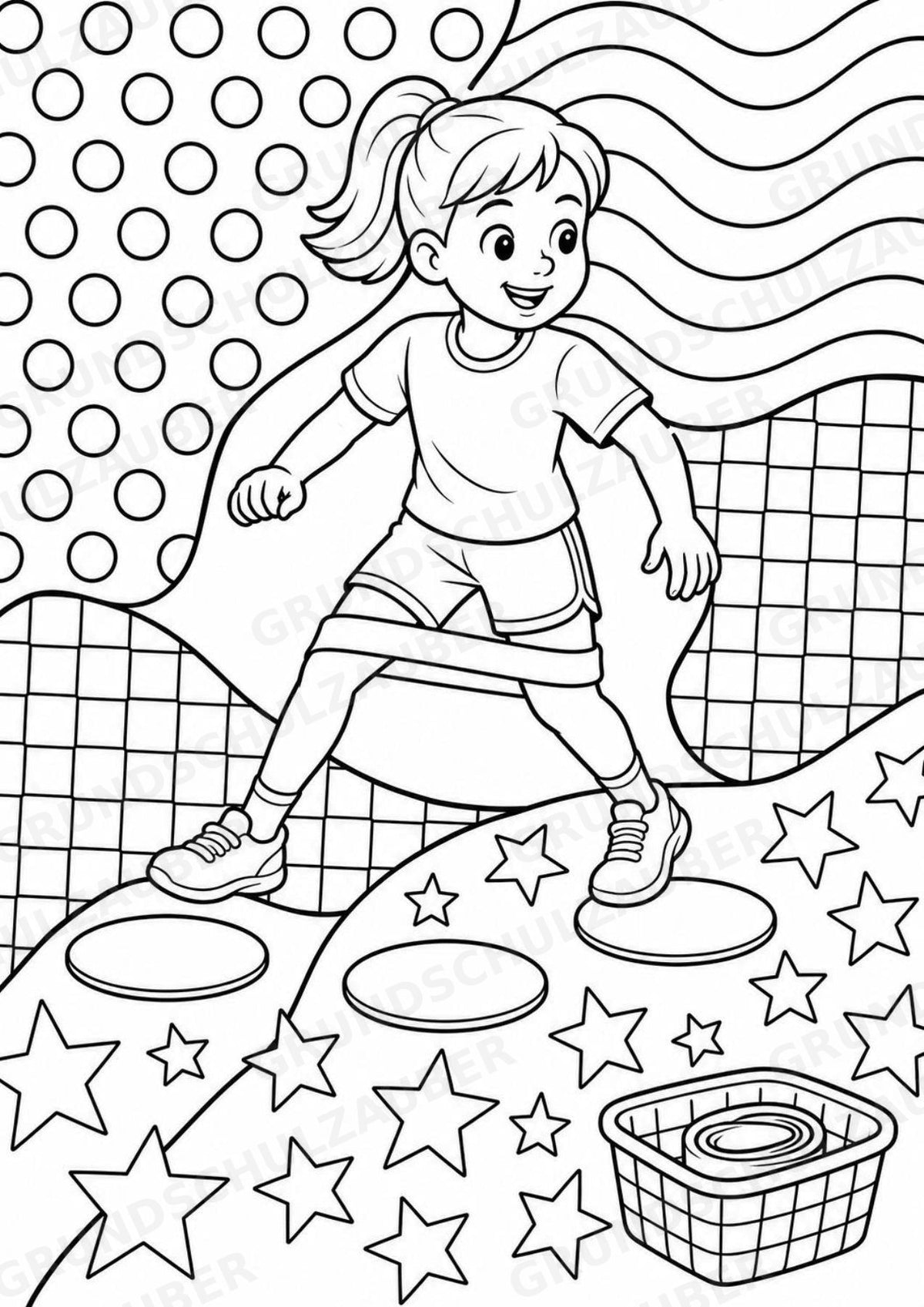 Krafttraining POP Art Ausmalbilder 15 Malvorlagen – Materialseite 12