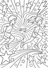 Leichtathletik POP Art Ausmalbilder 15 Malvorlagen – Materialseite 4
