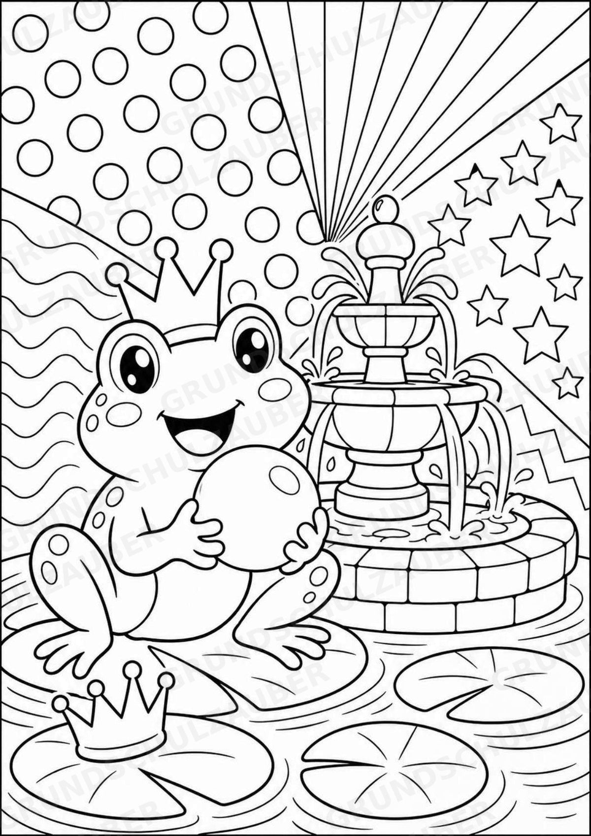 Märchen POP Art Ausmalbilder 15 Malvorlagen – Materialseite 5
