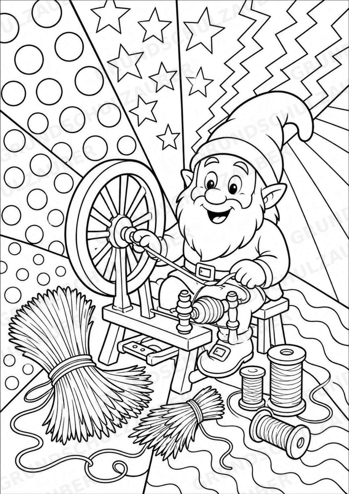Märchen POP Art Ausmalbilder 15 Malvorlagen – Materialseite 11