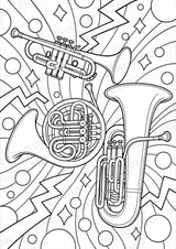 Musikinstrumente POP Art Ausmalbilder 15 Malvorlagen – Materialseite 13