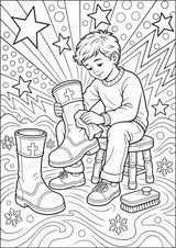 Nikolaus POP Art Ausmalbilder 15 Malvorlagen – Materialseite 6
