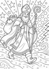 Nikolaus POP Art Ausmalbilder 15 Malvorlagen – Materialseite 16