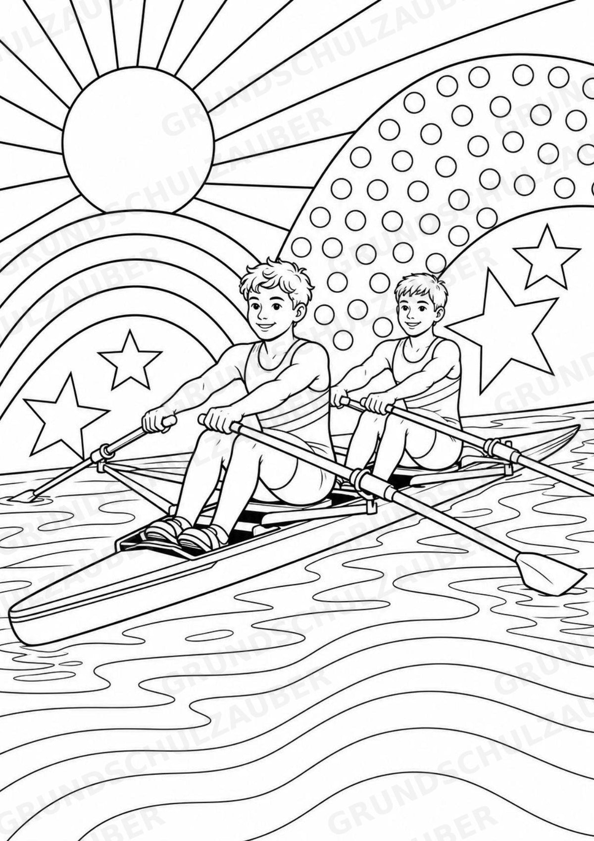 Olympische Spiele POP Art Ausmalbilder 15 Malvorlagen – Materialseite 6