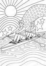 Olympische Spiele POP Art Ausmalbilder 15 Malvorlagen – Materialseite 6