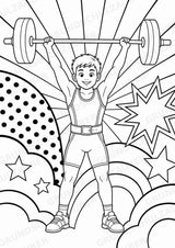 Olympische Spiele POP Art Ausmalbilder 15 Malvorlagen – Materialseite 7