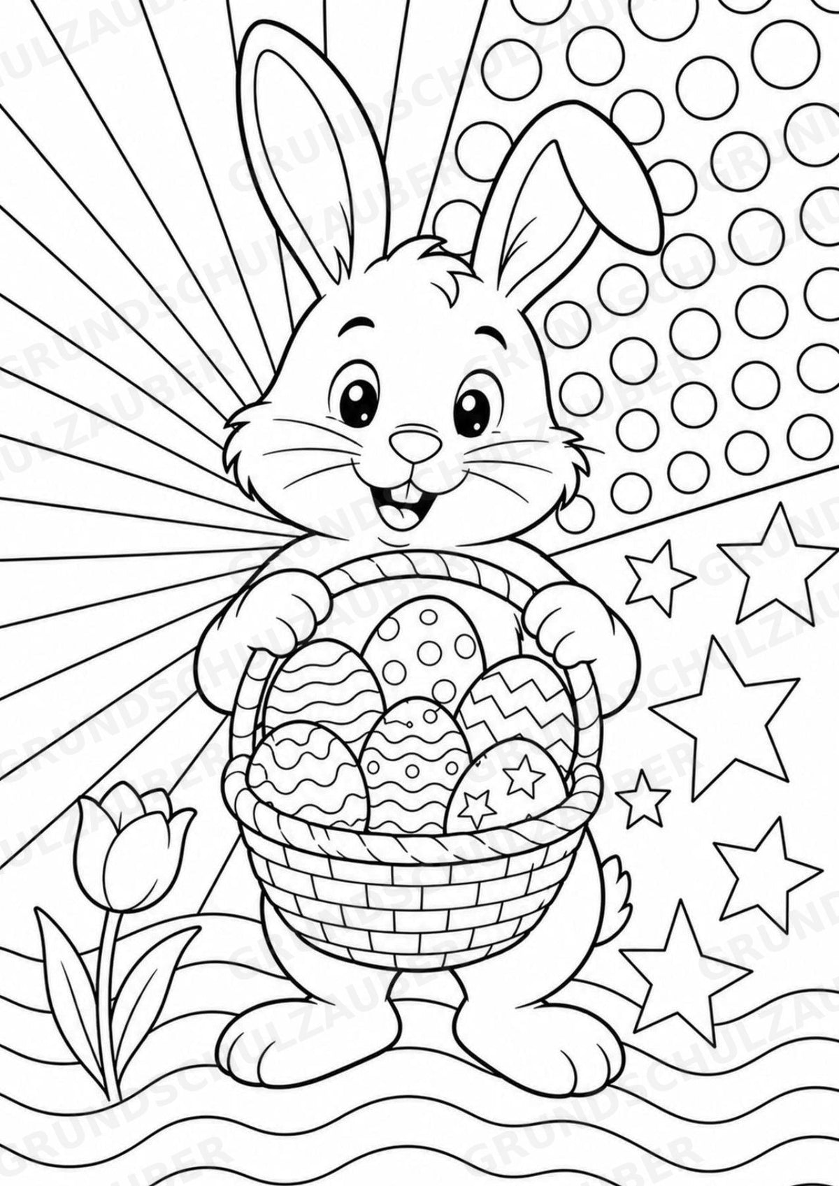 Ostern POP Art Ausmalbilder 15 Malvorlagen – Materialseite 2