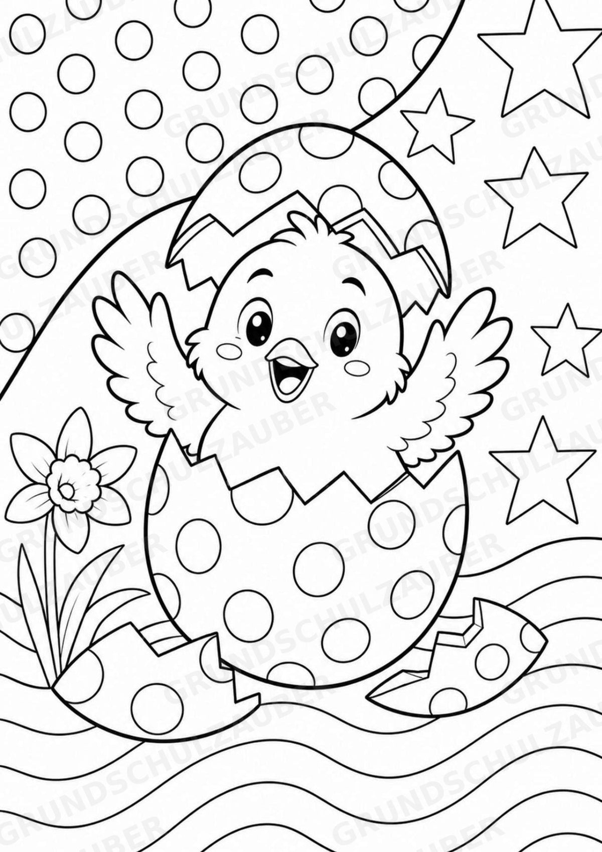 Ostern POP Art Ausmalbilder 15 Malvorlagen – Materialseite 4