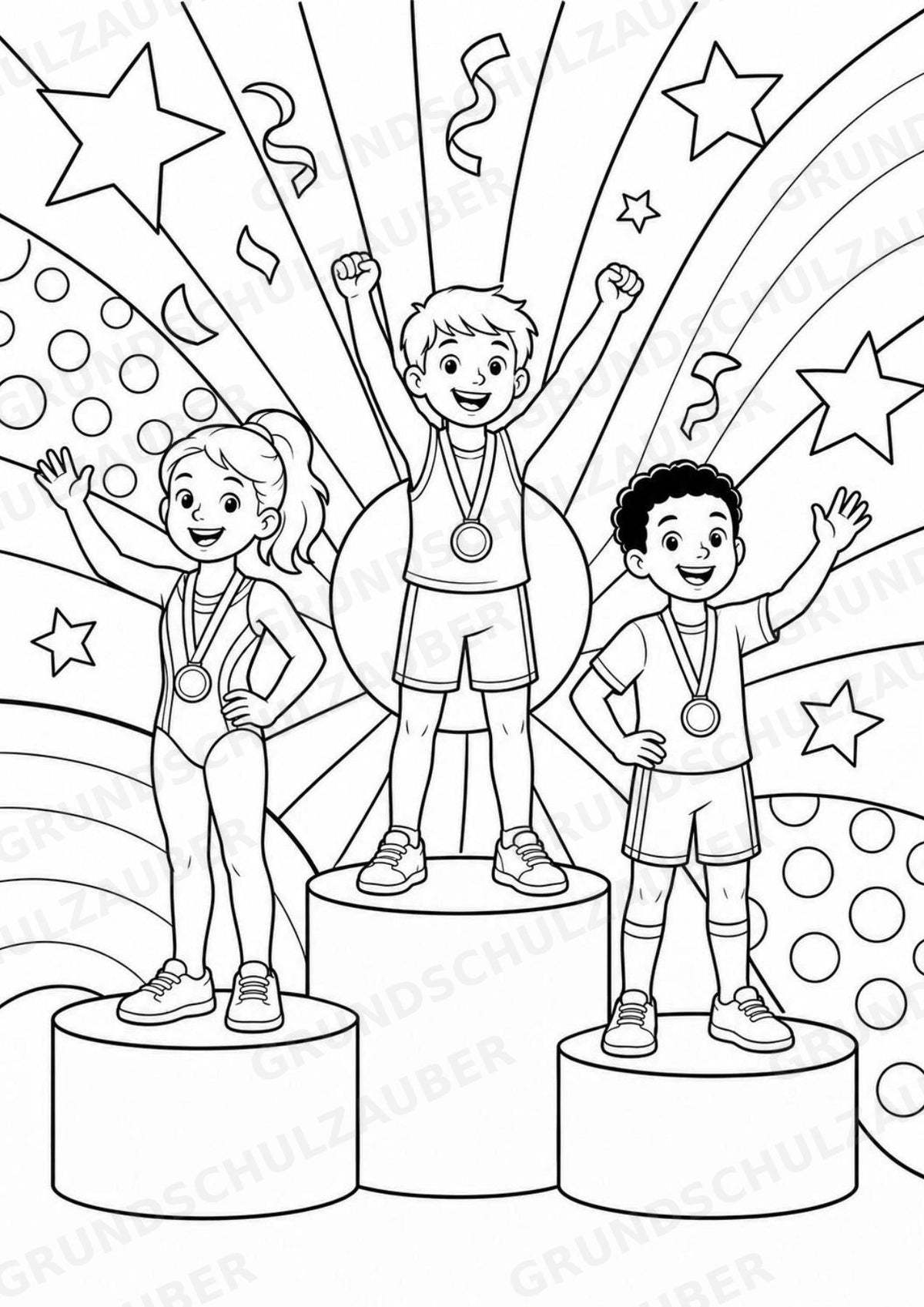Olympische Spiele POP Art Ausmalbilder 15 Malvorlagen – Materialseite 16