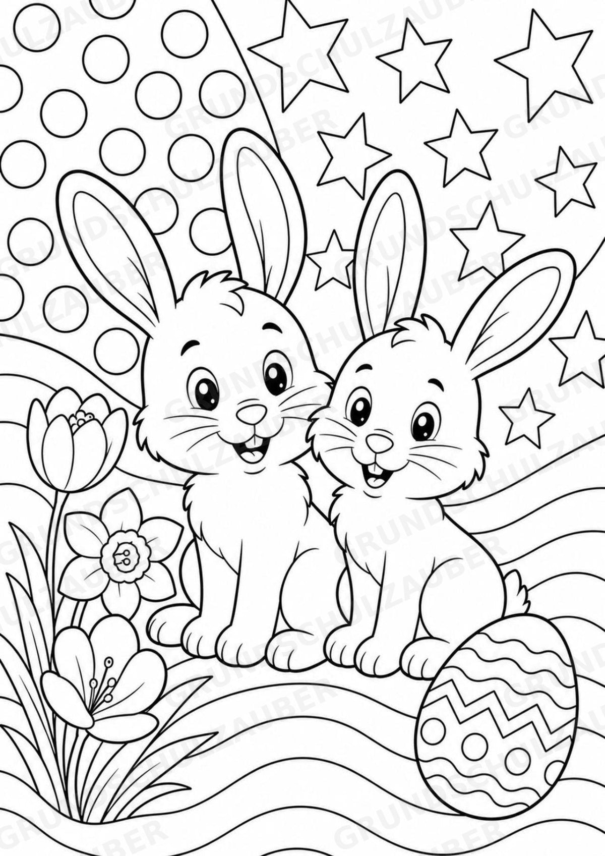 Ostern POP Art Ausmalbilder 15 Malvorlagen – Materialseite 13