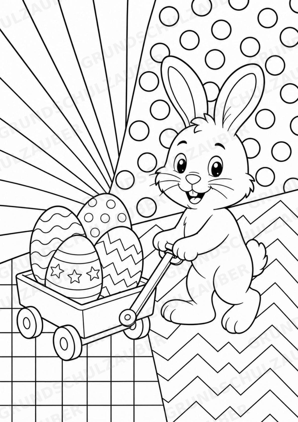 Ostern POP Art Ausmalbilder 15 Malvorlagen – Materialseite 15