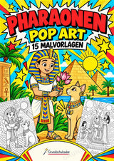 Pharaonen POP Art Ausmalbilder 15 Malvorlagen – Cover