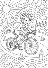 Radsport POP Art Ausmalbilder 15 Malvorlagen – Materialseite 2