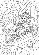 Radsport POP Art Ausmalbilder 15 Malvorlagen – Materialseite 7
