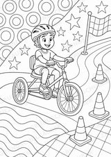 Radsport POP Art Ausmalbilder 15 Malvorlagen – Materialseite 13