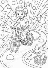 Radsport POP Art Ausmalbilder 15 Malvorlagen – Materialseite 14