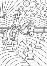 Reiten POP Art Ausmalbilder 15 Malvorlagen – Materialseite 3