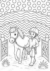 Reiten POP Art Ausmalbilder 15 Malvorlagen – Materialseite 9