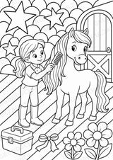 Reiten POP Art Ausmalbilder 15 Malvorlagen – Materialseite 11