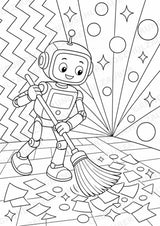 Roboter POP Art Ausmalbilder 15 Malvorlagen – Materialseite 14