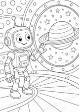 Roboter POP Art Ausmalbilder 15 Malvorlagen – Materialseite 16