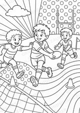 Rugby POP Art Ausmalbilder 15 Malvorlagen – Materialseite 14