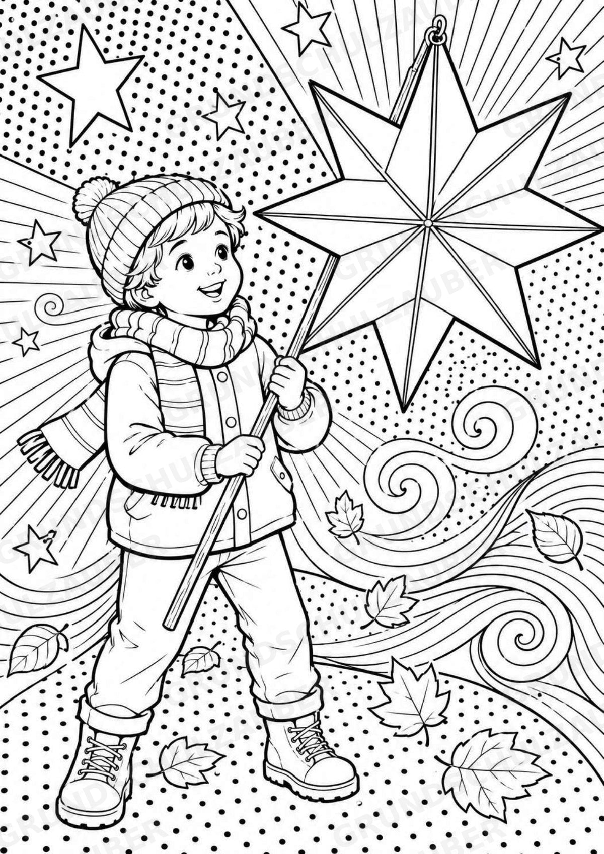 Sankt Martin POP Art Ausmalbilder 15 Malvorlagen – Materialseite 4