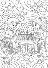 Schach POP Art Ausmalbilder 15 Malvorlagen – Materialseite 6