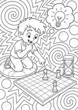 Schach POP Art Ausmalbilder 15 Malvorlagen – Materialseite 7