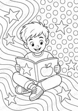 Schulstart POP Art Ausmalbilder 15 Malvorlagen – Materialseite 9