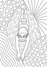 Schwimmen POP Art Ausmalbilder 15 Malvorlagen – Materialseite 10
