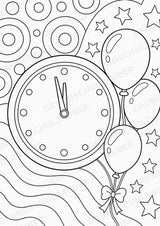 Silvester POP Art Ausmalbilder 15 Malvorlagen – Materialseite 3