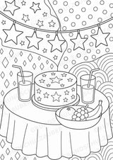 Silvester POP Art Ausmalbilder 15 Malvorlagen – Materialseite 7