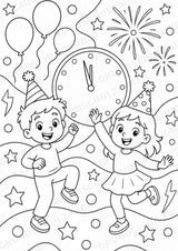 Silvester POP Art Ausmalbilder 15 Malvorlagen – Materialseite 8