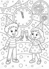 Silvester POP Art Ausmalbilder 15 Malvorlagen – Materialseite 10