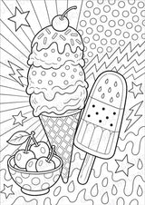 Sommer POP Art Ausmalbilder 15 Malvorlagen – Materialseite 3