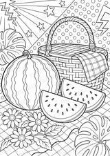 Sommer POP Art Ausmalbilder 15 Malvorlagen – Materialseite 4