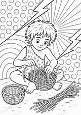 Steinzeit POP Art Ausmalbilder 15 Malvorlagen – Materialseite 12