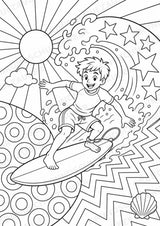 Surfen POP Art Ausmalbilder 15 Malvorlagen – Materialseite 6