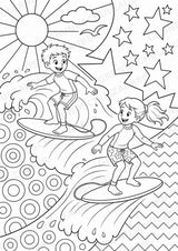 Surfen POP Art Ausmalbilder 15 Malvorlagen – Materialseite 10