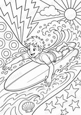 Surfen POP Art Ausmalbilder 15 Malvorlagen – Materialseite 12