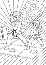 Taekwando POP Art Ausmalbilder 15 Malvorlagen – Materialseite 4