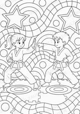 Taekwando POP Art Ausmalbilder 15 Malvorlagen – Materialseite 6