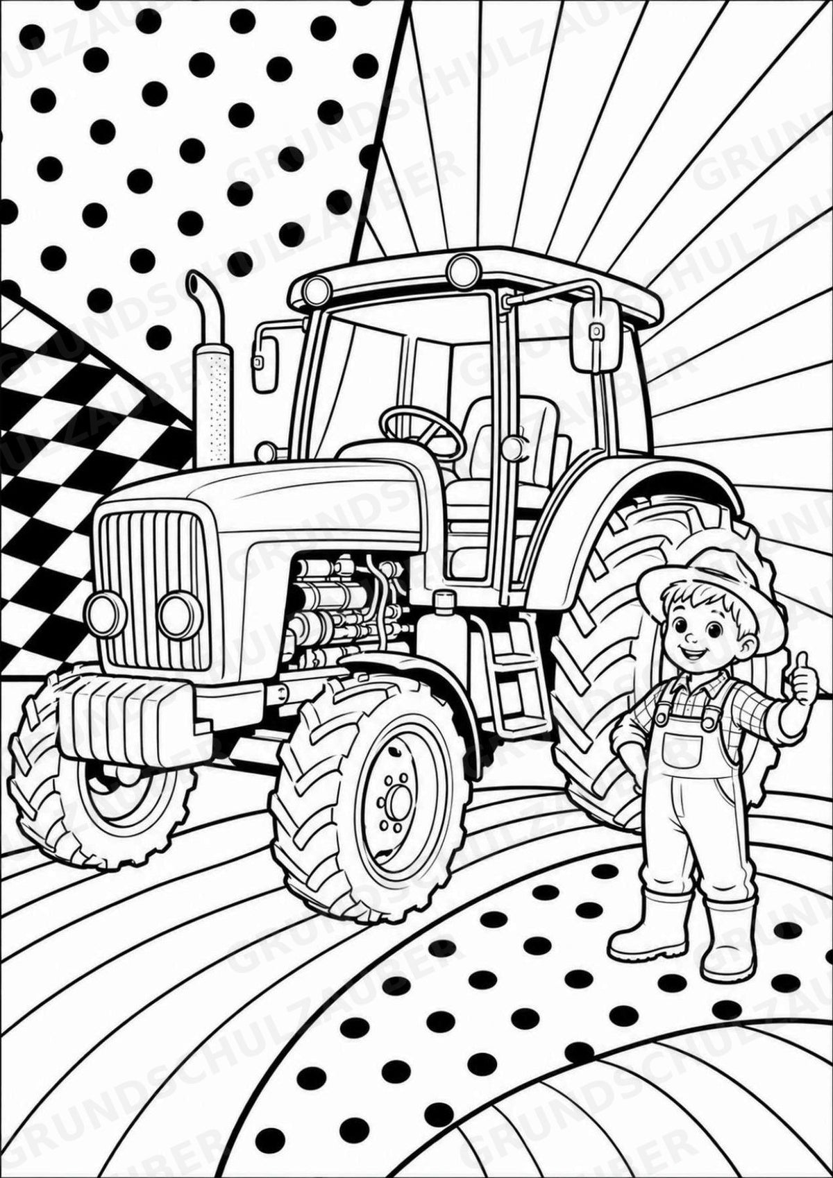 Transportmittel POP Art Ausmalbilder 15 Malvorlagen – Materialseite 10