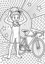 Triathlon POP Art Ausmalbilder 15 Malvorlagen – Materialseite 5