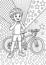 Triathlon POP Art Ausmalbilder 15 Malvorlagen – Materialseite 6