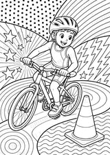 Triathlon POP Art Ausmalbilder 15 Malvorlagen – Materialseite 11