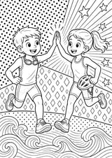 Triathlon POP Art Ausmalbilder 15 Malvorlagen – Materialseite 15