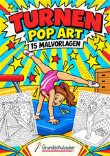 Turnen POP Art Ausmalbilder 15 Malvorlagen – Cover