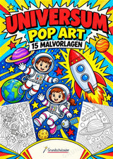 Universum POP Art Ausmalbilder 15 Malvorlagen – Cover